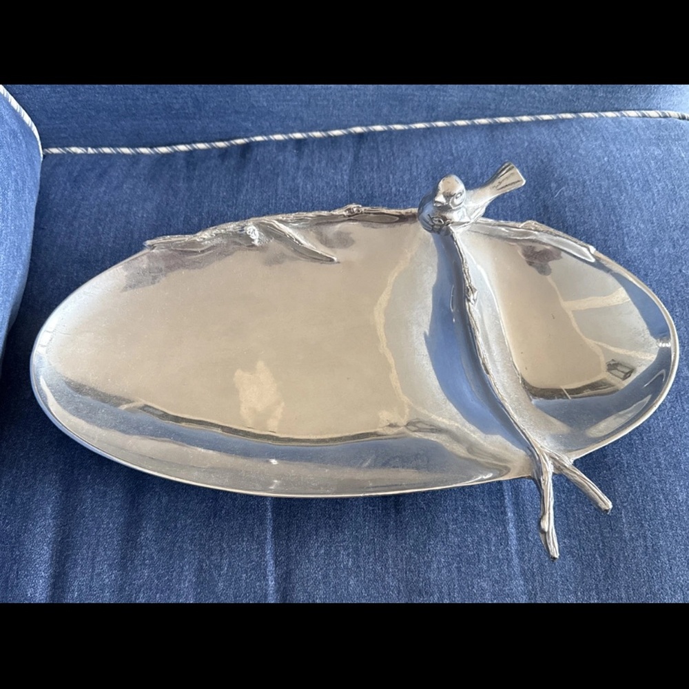 Mariposa Silver Decorative Tray